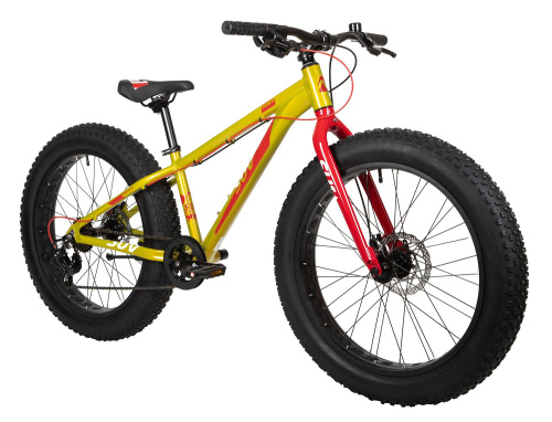 Велосипед Novatrack Suv Fatbike 24" (2022), рама 13" (130-155 см), зеленый