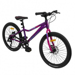 Велосипед Maxiscoo "Starlight" (2022) 24" (130-155 см), фиолетовый Велосипед Maxiscoo "Starlight" (2022) 24" (130-155 см), фиолетовый