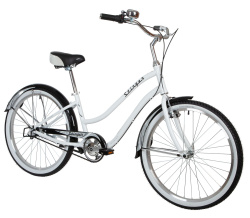 Велосипед STINGER CRUISER Lady 3spd 26" (2021), рама 16" (155-165 см), белый Велосипед STINGER CRUISER Lady 3spd 26" (2021), рама 16" (155-165 см), белый