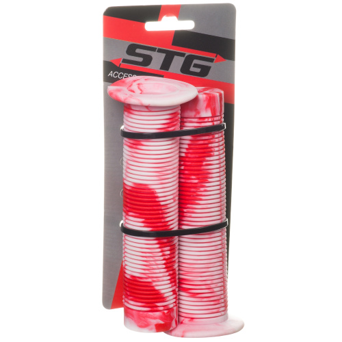 Грипсы STG HL-G105B  135мм, красный