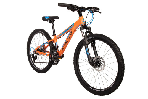 Велосипед Novatrack Extreme 24" (2024), рама 11" (130-155 см), оранжевый