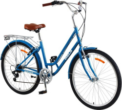 Велосипед WELS Elegance 2.0 26", рама 41 см (110-130 см), синий