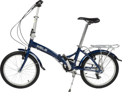Велосипед WELS Compact 20-7, рама 12", синий