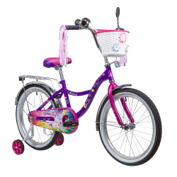 Велосипед Novatrack Little Girlzz 20" (2023) (110-130 см), фиолетовый Велосипед Novatrack Little Girlzz 20" (2023) (110-130 см), фиолетовый