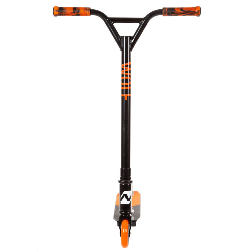 Трюковой самокат Novatrack Wolf El (2021), черный-оранжевый