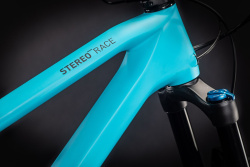 Велосипед CUBE STEREO 140 HPC RACE 27.5" (2021), рама L (175-185 см), голубой
