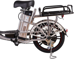 Электровелосипед Minako V.8 Pro, 15 ah, 240 Вт, серебристый Электровелосипед Minako V.8 Pro, 15 ah, 240 Вт, серебристый