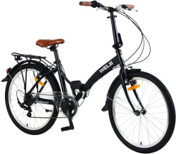 Велосипед WELS Compact 24-7 2.0, рама 14", черный Велосипед WELS Compact 24-7 2.0, рама 14", черный