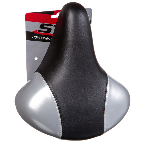 Седло HBAZ-0801A Novatrack комфортное, черно-серое