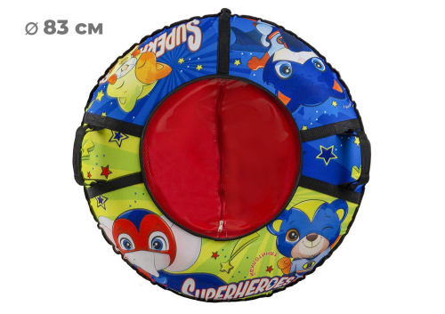 Тюбинг 83см ОКСФОРД SUPERHEROES, красный