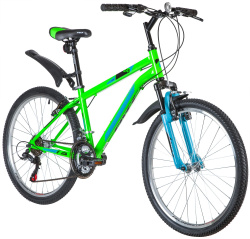 Велосипед Foxx Aztec 24" (2020), рама 14" (130-155 см), зеленый Велосипед Foxx Aztec 24" (2020), рама 14" (130-155 см), зеленый