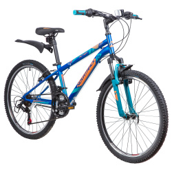 Велосипед NOVATRACK ACTION 24" (2019), рама 12" (130-155 см), синий Велосипед NOVATRACK ACTION 24" (2019), рама 12" (130-155 см), синий