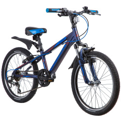 Велосипед NOVATRACK LUMEN 20" (2019), рама 10" (110-130 см), синий Велосипед NOVATRACK LUMEN 20" (2019), рама 10" (110-130 см), синий