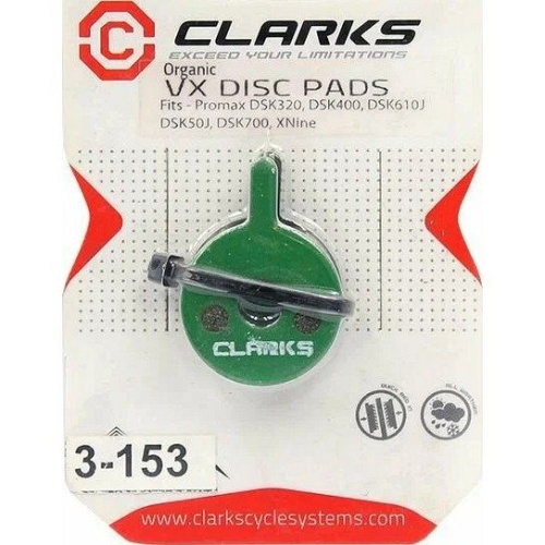 Тормозные колодки Clarks, для дисковых тормозов, VX829C, 3-153, для Promax DSK320/700/720