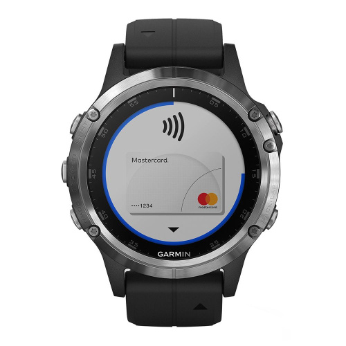 Часы GARMIN Fenix 5 Plus (Silver/Black Band)