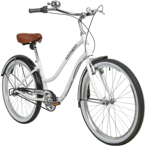 Велосипед Stinger Cruiser Nexus Lady 26" (2018), рама 16" (155-165 см), белый