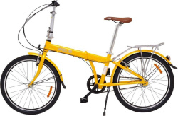 Велосипед WELS Folio 24-3 (NEXUS), рама 14", желтый