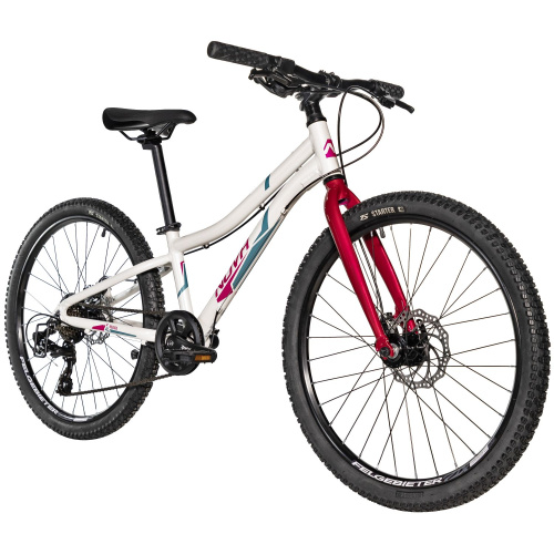 Велосипед Novatrack Novara 6.D 24 (2025), рама 10" (130-155 см), белый