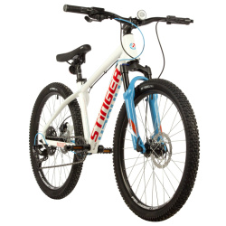 Велосипед STINGER MAGNET STD 24" (2021), рама 14" (130-155 см), белый Велосипед STINGER MAGNET STD 24" (2021), рама 14" (130-155 см), белый