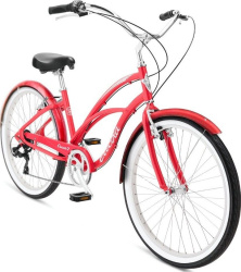 Велосипед Electra Cruiser 7D Step Thru, рама M (165-175 см), красный