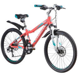 Велосипед NOVATRACK NOVARA Disc 24" (2019), рама 13" (130-155 см), оранжевый Велосипед NOVATRACK NOVARA Disc 24" (2019), рама 13" (130-155 см), оранжевый