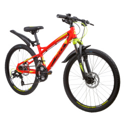 Велосипед NOVATRACK TORNADO HD 24" (2019), рама 13" (130-155 см), красный Велосипед NOVATRACK TORNADO HD 24" (2019), рама 13" (130-155 см), красный
