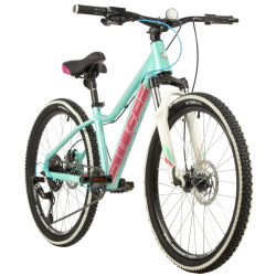 Велосипед STINGER FIONA STD 24" (2021), рама 12" (130-155 см), зеленый Велосипед STINGER FIONA STD 24" (2021), рама 12" (130-155 см), зеленый