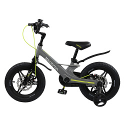 Велосипед Maxiscoo Space Делюкс Плюс 14" (2023) (98-110 см), серый