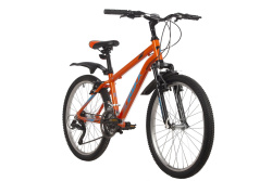 Велосипед FOXX ATLANTIC 24" (2022), рама 14" (130-155 см), оранжевый Велосипед FOXX ATLANTIC 24" (2022), рама 14" (130-155 см), оранжевый