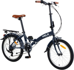 Велосипед WELS Compact 20-7 2.0, рама 12", синий Велосипед WELS Compact 20-7 2.0, рама 12", синий