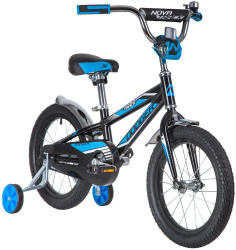 NOVATRACK DODGER 16" (2020) (98-110 см), черный NOVATRACK DODGER 16" (2020) (98-110 см), черный