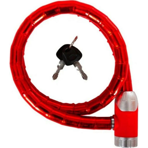 Замок STG TYT906 ключевой, 18х1000 мм, красный