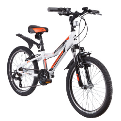 Велосипед NOVATRACK ACTION 20" (2019), рама 10" (110-130 см), белый Велосипед NOVATRACK ACTION 20" (2019), рама 10" (110-130 см), белый