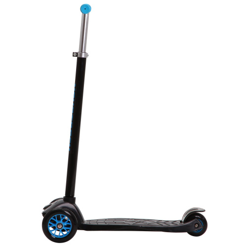 Самокат-кикборд NOVATRACK Black,подростковый, голубой