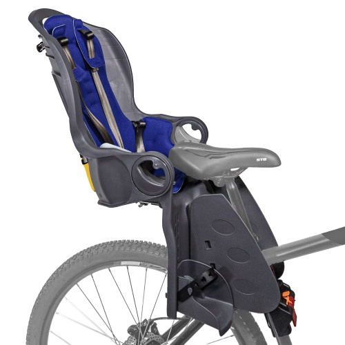 Кресло детское заднее Sunnywheel в цветной коробке, модель SW-BC-135, синяя накладка, синий