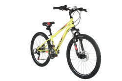 Велосипед NOVATRACK ACTION Disc 24" (2021), рама 12" (130-155 см), зеленый Велосипед NOVATRACK ACTION Disc 24" (2021), рама 12" (130-155 см), зеленый