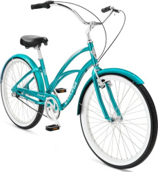Велосипед Electra Cruiser 3i Step Thru, рама M (165-175 см), зеленый Велосипед Electra Cruiser 3i Step Thru, рама M (165-175 см), зеленый