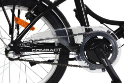 Велосипед WELS Compact Nexus 24-3 2.0, рама 14", черный