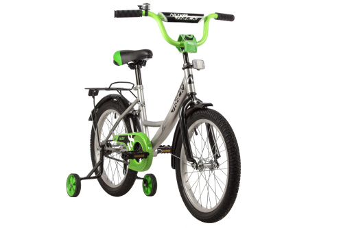 Велосипед Novatrack Vector 18" (2022) (110-130 см), серебристый