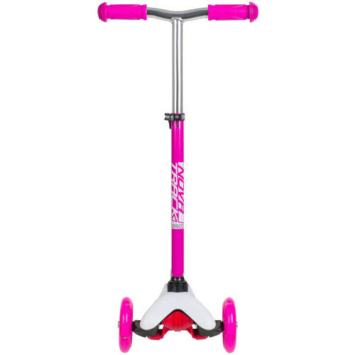 Самокат-кикборд Novatrack Disco-kids Print Basic (2020), розовый
