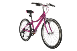 Велосипед FOXX JASMINE 24" (2021), рама 12" (130-155 см), фиолетовый Велосипед FOXX JASMINE 24" (2021), рама 12" (130-155 см), фиолетовый