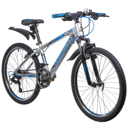 Велосипед NOVATRACK LUMEN 24" (2019), рама 13" (130-155 см), серебристый Велосипед NOVATRACK LUMEN 24" (2019), рама 13" (130-155 см), серебристый