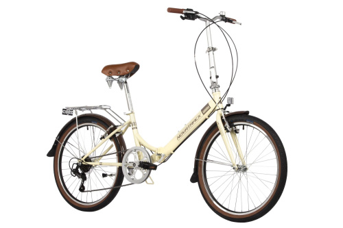 Велосипед Novatrack Aurora 3.6 24" (2024), рама 14.5" (130-155 см), бежевый