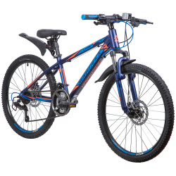 Велосипед NOVATRACK LUMEN Disc 24" (2019), рама 13" (130-155 см), синий Велосипед NOVATRACK LUMEN Disc 24" (2019), рама 13" (130-155 см), синий