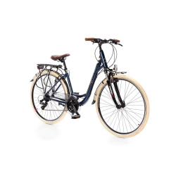 Велосипед CAPRIOLO ELEGANCE TREK LADY 28'' (2023), рама 18" (165-175 см), синий Велосипед CAPRIOLO ELEGANCE TREK LADY 28'' (2023), рама 18" (165-175 см), синий