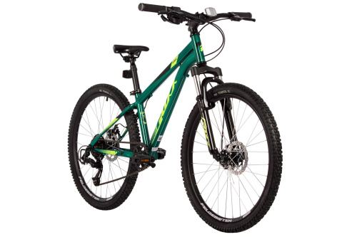 Велосипед Foxx Caiman JR 24 (2025), рама 12" (130-155 см), зеленый