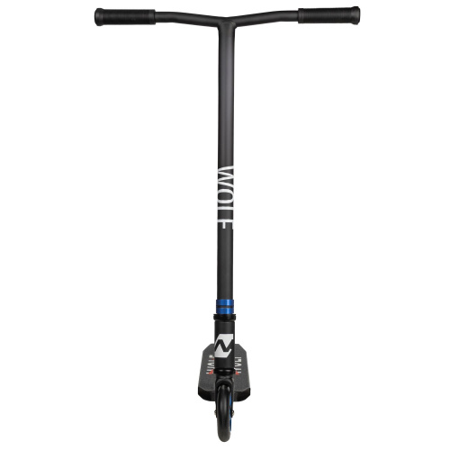 Самокат трюковой Novatrack Wolf 40 (2025), черный-синий