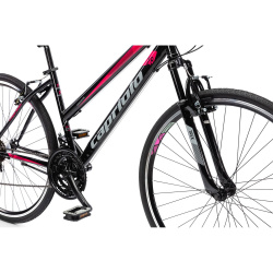 Велосипед CAPRIOLO SUNRISE TREK LADY 28'' (2023), рама 19" (175-185 см), черный Велосипед CAPRIOLO SUNRISE TREK LADY 28'' (2023), рама 19" (175-185 см), черный