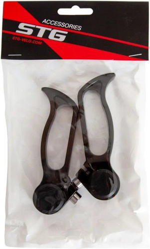Рога на руль STG GR6258, алюминий, черный