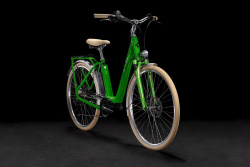 Велосипед CUBE ELLA RIDE HYBRID 400 28" (2021), рама 46 см, зеленый